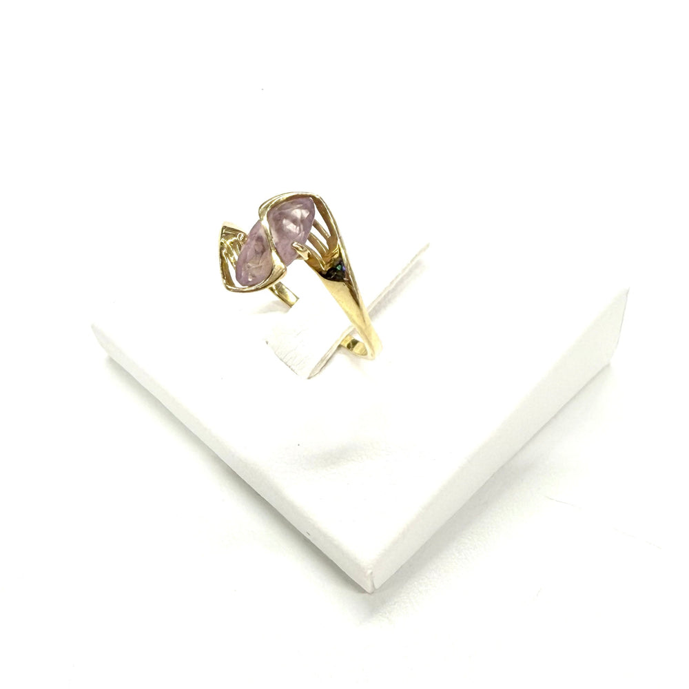 Bague en Or Jaune 18 Carats avec Améthyste – T 54