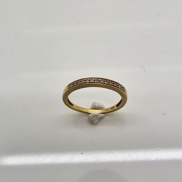 Bague Demi-Tour Or Jaune 18K - 2 G - T 53