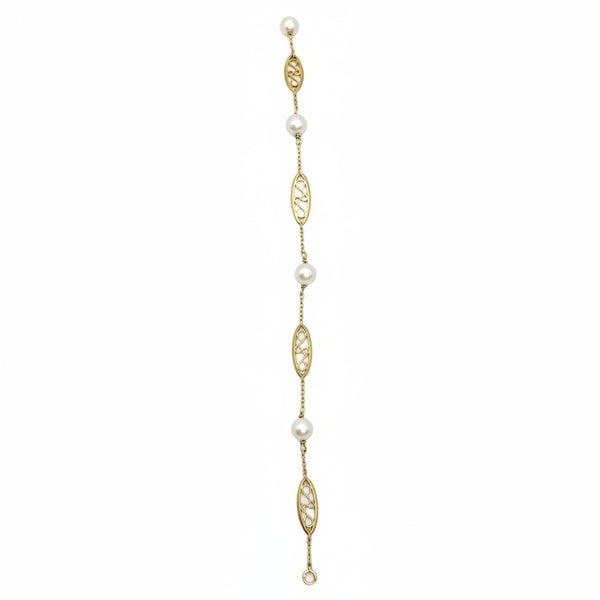 Bracelet Maille Filigrane Or Jaune 18K - 3G