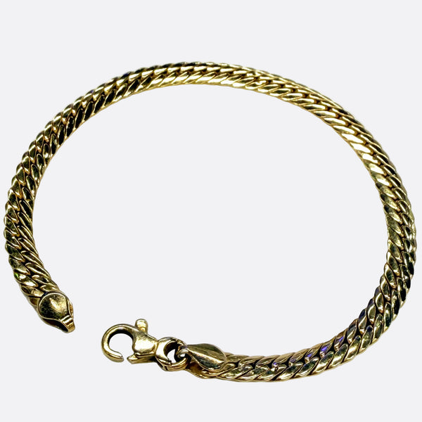 Bracelet Maille Anglaise en Or Jaune 18K - 5.97g