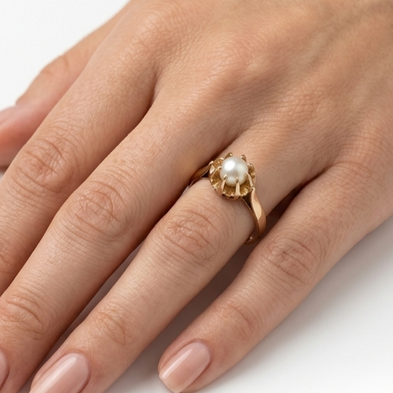 Bague en Or jaune 18K - Taille 52 - 2.43G