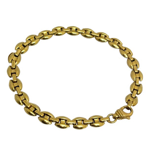 Bracelet Maille Grain de Café en Or Jaune 18 Carats