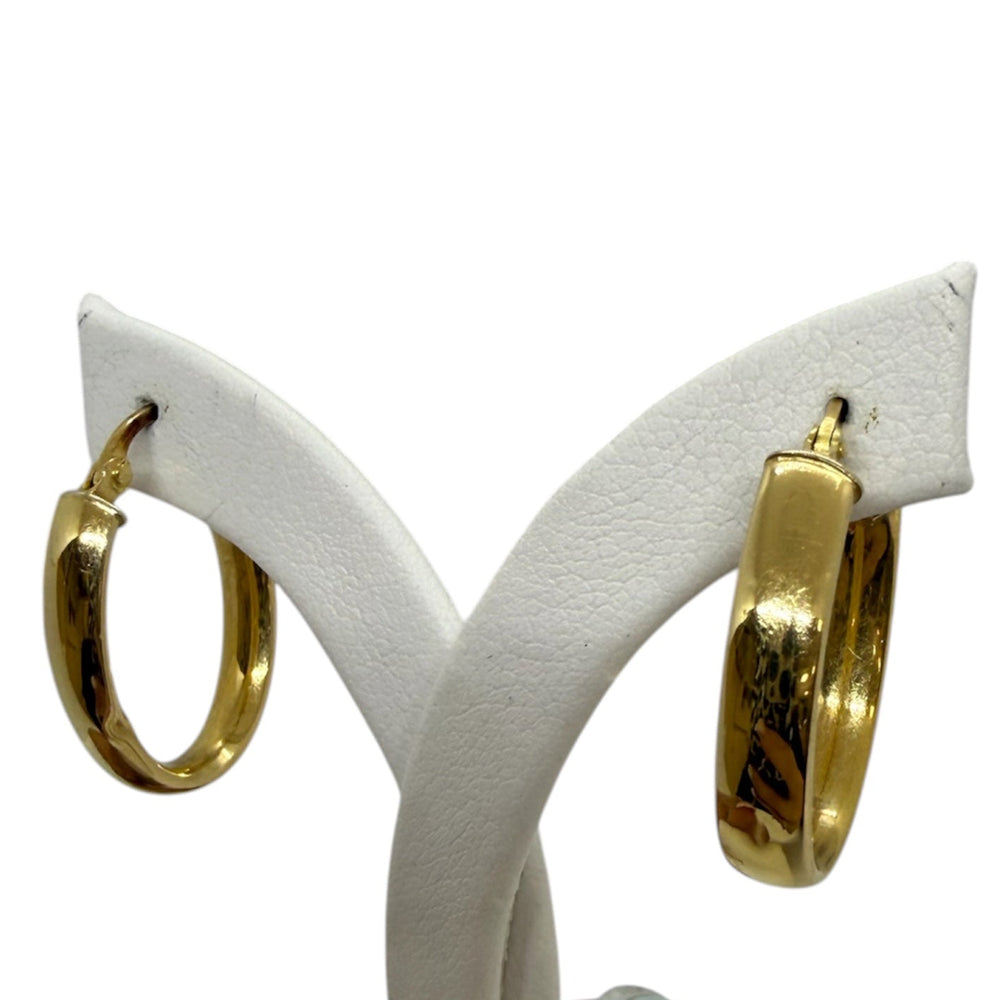 Boucles d'oreilles créoles en or 18K - 1.73 G