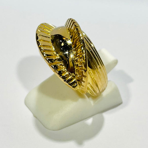 Bague Entrelacée en Or Jaune 18 K