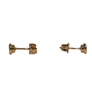 Boucles d'oreilles en or jaune et diamants
