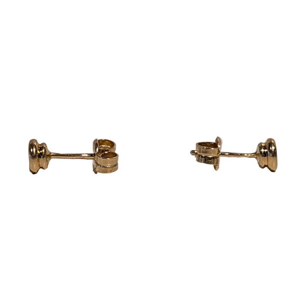 Boucles d'oreilles en or jaune et diamants