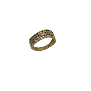 Bague en Or Jaune 18K - 3.89 Grs - Taille 57