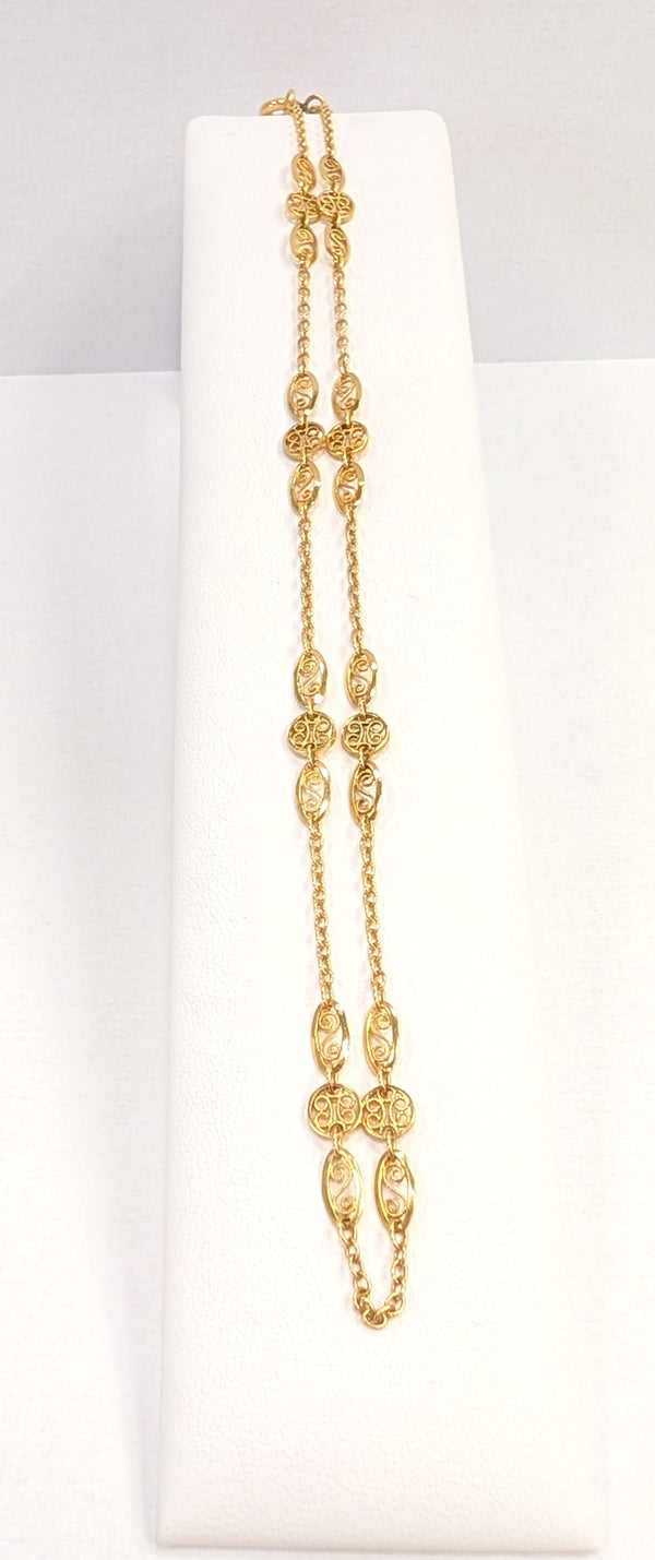 Collier Ras du Cou en Or Jaune 18K 5.43 Grs
