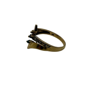 Bague Solitaire en Or Jaune 18K - Taille 54