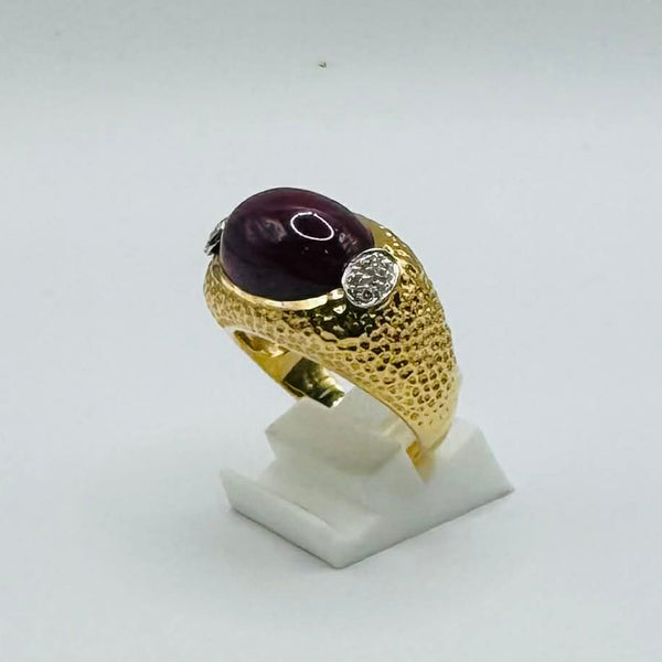 Bague en Or Jaune 18K - Taille 62 - 14.88 G