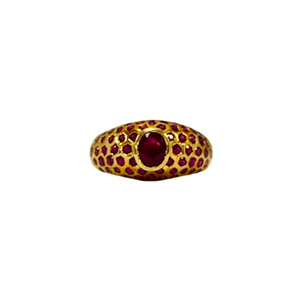 Bague Chevalière en Or Jaune 18K Taille-56