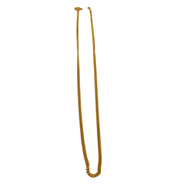 Chaîne maille gourmette or jaune 24K - 11.57Grs