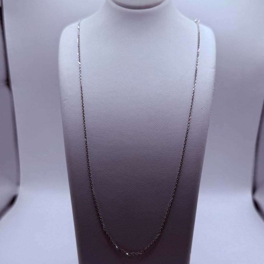 Collier en Or Blanc Matinée Forçat 18K 2.80 Grs