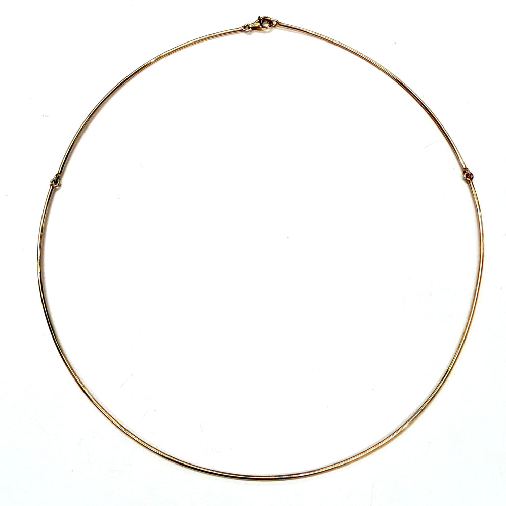 Collier câble articulé en Or jaune 18K - 12.4cm - 7.53g