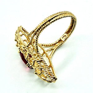 Bague Marquise Or Jaune 18 K -  4.31 G