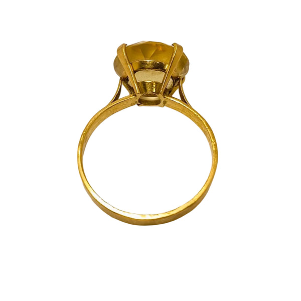 Bague en Or Jaune 18K - Taille 61 - 3.60G