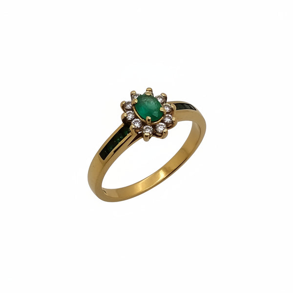 Bagues Marguerite Or Jaune 18K - 3.03 G