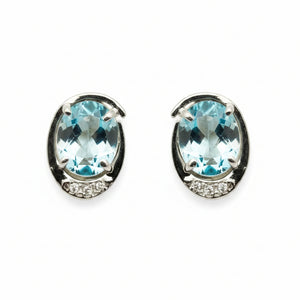 Boucles d'oreilles Or Blanc 18 Carats