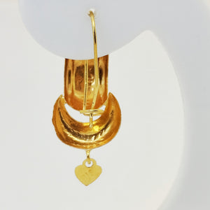 Boucles d'oreilles pendantes en or jaune 21 k - 2.30 G