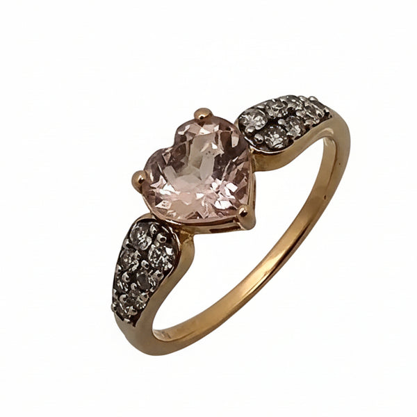 Bague Demi Tour en Or Jaune 18K - 2.5 G Taille 54 avec Oxyde de Zircon