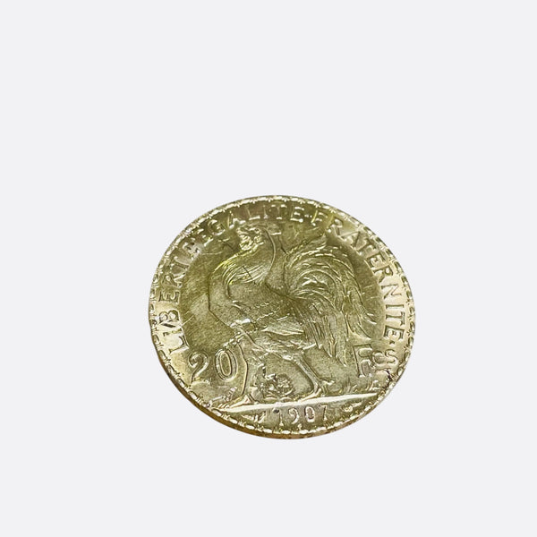 Pièce 20 Francs Or jaune 22K - 6.42 Grs