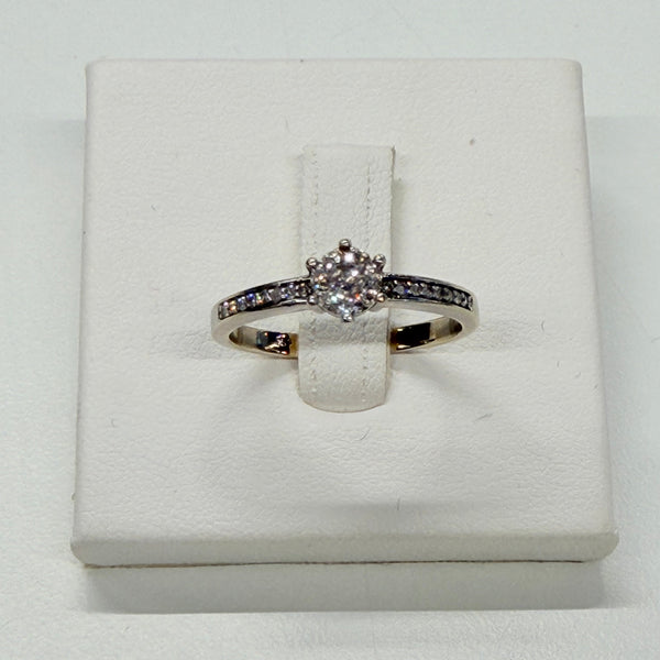 Bagues en Or Blanc et Diamants 18k - Taille 52