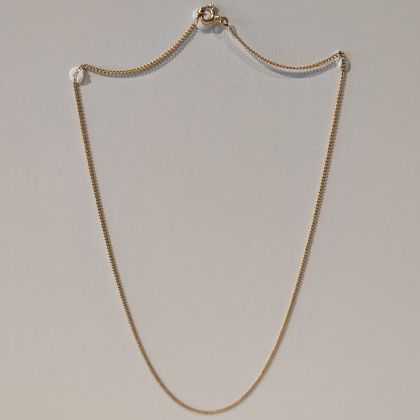 Collier Princesse Or Jaune 18K Gourmette