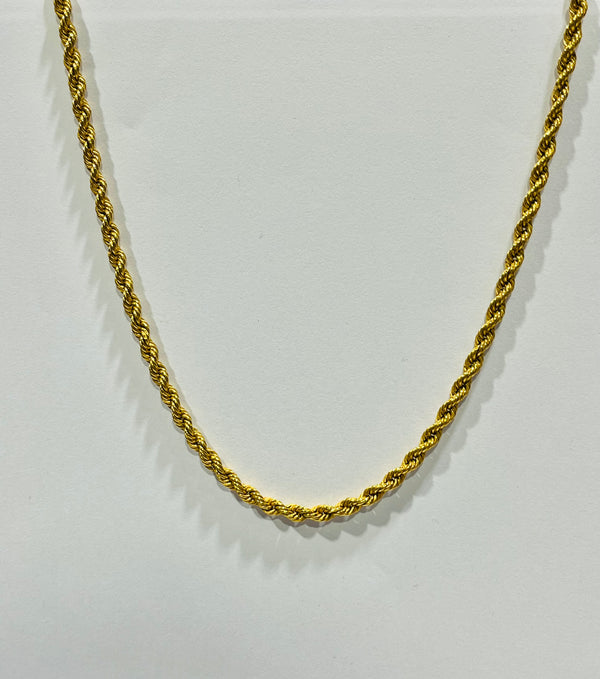 Collier en or jaune 18 K - 5.14 G