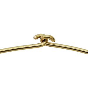 Collier Ras du cou Jonc en Or Jaune 18K