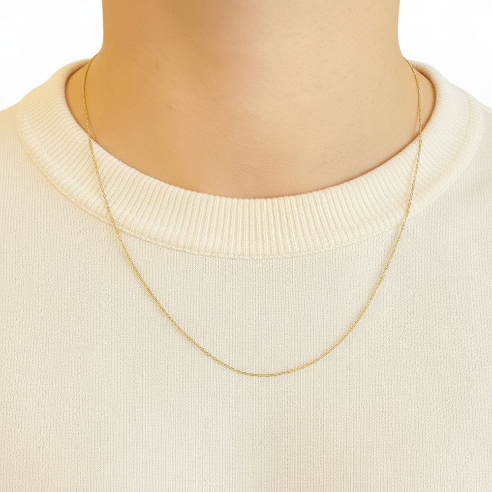 Collier en Or Jaune Forçat 18K - 1.28g