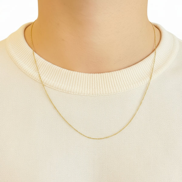 Collier en Or Jaune Forçat 18K - 1.28g