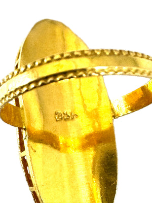 Bague ancienne en Or Jaune 21K - 3.70Grs - T55