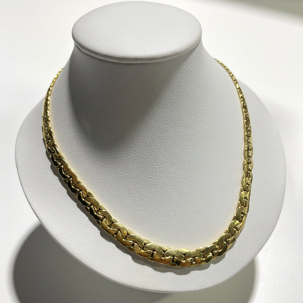 Collier Ras du Cou en Or jaune 18k - 12.55 G