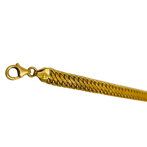 Bracelet en Or Jaune 18 carats maille américaine