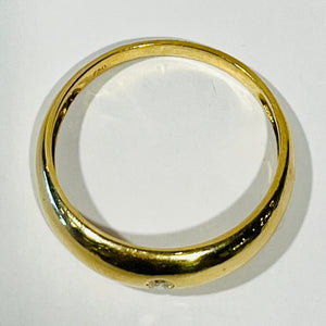 Bague Jonc Or Jaune 18 K - Taille 64 - 3.91 G