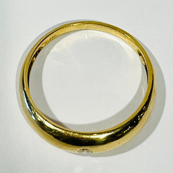 Bague Jonc Or Jaune 18 K - Taille 64 - 3.91 G