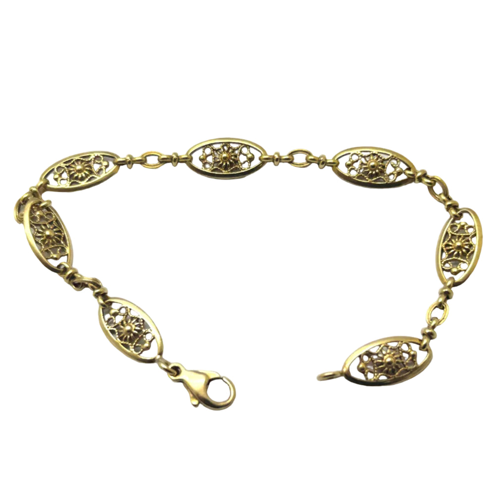 Bracelet Filigrane en Or Jaune 18 Carats