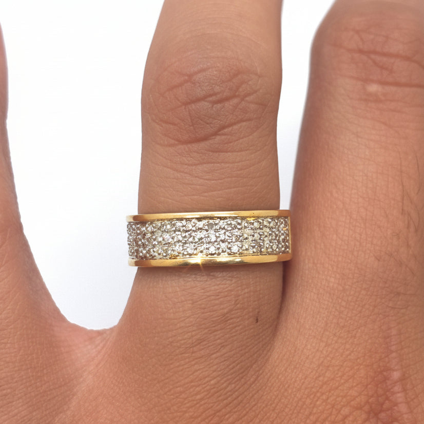 Bague en or jaune 18k - 3.27 G