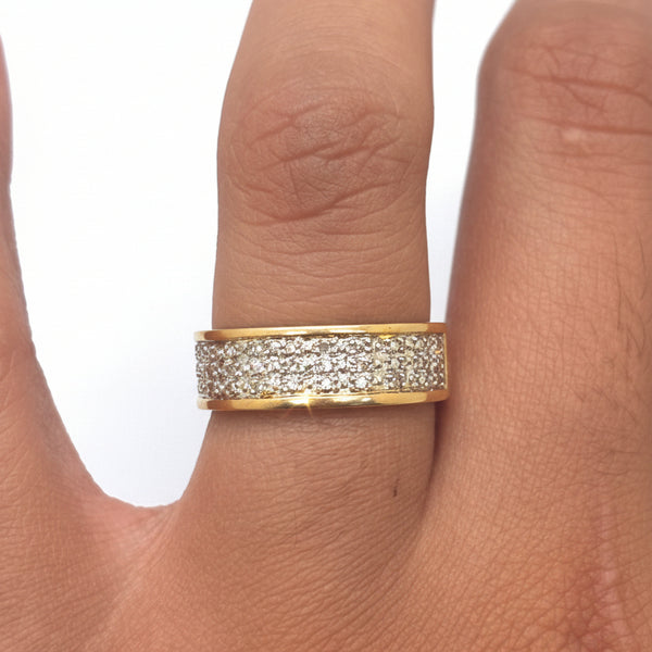 Bague en or jaune 18k - 3.27 G