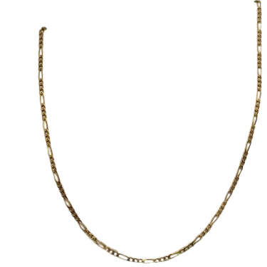 Collier Matinée en Or Jaune 18k Figaro - 11.31 Grs