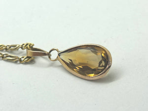 Pendentif Citrine Or Jaune 18K