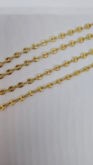 Collier Matinée Grains de Café en Or Jaune 18K