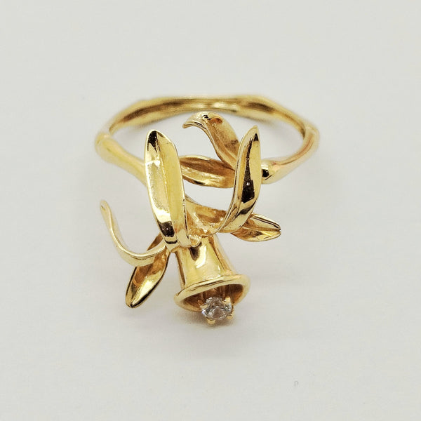 Bague Fleur de Vanille en 18 K - Taille 53 -  3.13 G