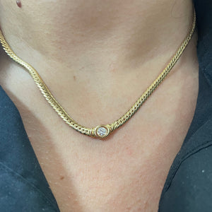 Collier Ras du Cou en Or Jaune 18K - 9.06g