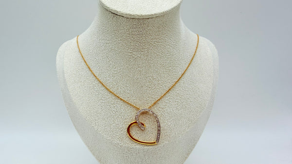 Collier Matinée Or Jaune 18 Carats avec Pendentif