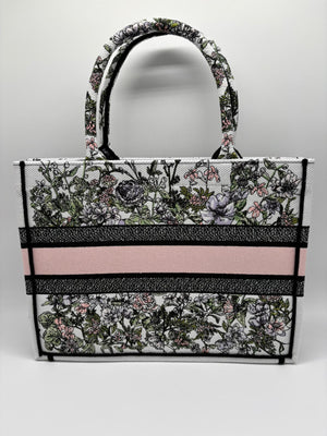 Sac Dior Book Tote en toile multicolore