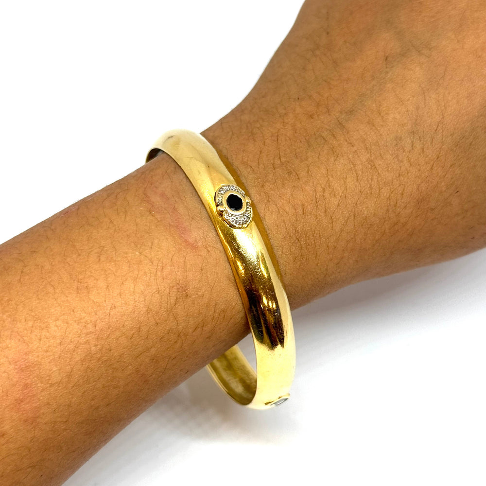 Bracelet jonc en or jaune 18K