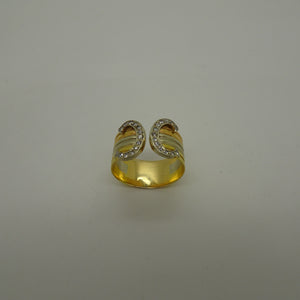 Bague en Or avec Diamants 18 K - Taille 58