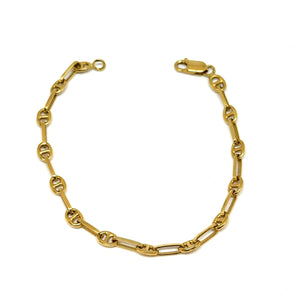Bracelet Marine en Or Jaune 18K