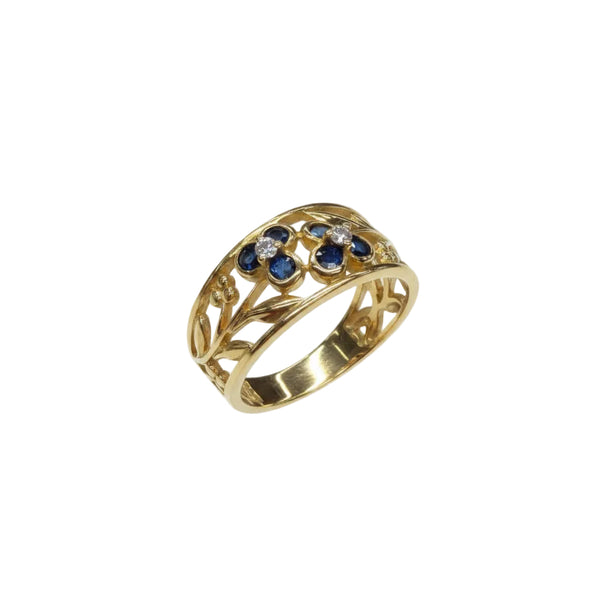 Bague en Or Jaune 18k - 4.30 G - Taille : 57